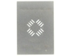 PLCC-16 (1.27 mm pitch, 7.4 x 7.4 mm body) Stencil