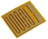Electrode Flexible PCB, with 10x10mm Square Pad Area, Wide Trace/Space, Across (Compact) Surface Mount Pad Direction, ENIG Electrode Flexible PCB, with 10x10mm Square Pad Area, Wide Trace/Space, Across (Compact) Surface Mount Pad Direction, ENIG