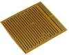 Electrode Flexible PCB, with 20x20mm Square Pad Area, Wide Trace/Space, Across (Compact) Surface Mount Pad Direction, ENIG Electrode Flexible PCB, with 20x20mm Square Pad Area, Wide Trace/Space, Across (Compact) Surface Mount Pad Direction, ENIG