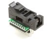 SOIC-18 Socket to DIP-18 Adapter (300 mil body, 1.27 mm pitch)