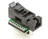 SOIC-20 Socket to DIP-20 Adapter (300 mil body, 1.27 mm pitch)